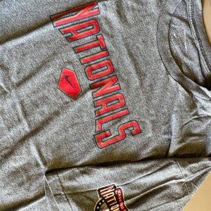 Nike MLB Nationals Grey Men's T-shirt - Size XL